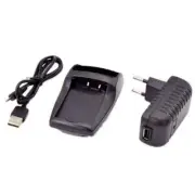 Charger Tray Base AC Plug Adapter for BAOFENG UV3R Walkie Talkie Power Supply