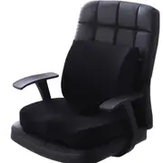 Orthopedic Memory Foam Seat Cushion Lumbar Back Support Pillow Pain Relief Car Black