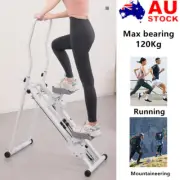 Adjustable Vertical Climber Step Machine Workout Stair Stepper for Home Exercise