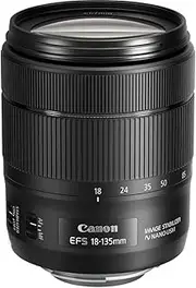 Canon EF-S 18-135mm f/3.5-5.6 Image Stabilization USM Lens (Black)