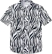 [COSLAND] Boys' Cotton Shirt Button Down Top, Kids Novelty T-Shirt, 2T-Large