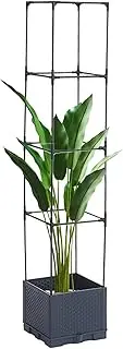 Garden Trellises | Climbing Plant Trellis Support | Rustproof Freestanding Rustic Decorative Planter for Vegetable Garden Cucumber Grape Use On Patio Balcony