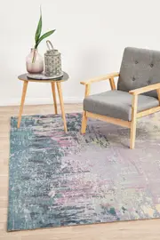 Rug Culture Violet Digital Print Super Soft Contemporary Rug