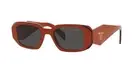PRADA PR 17WS Red Orange/Dark Grey (12N-5S0) Sunglasses
