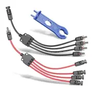 Solar Panel Connectors 1 to 4 Y Branch PV Connector Kit 1 Pair 1 to 4 connector