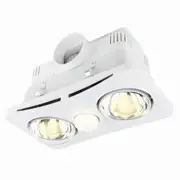 Brilliant Newton Duo Bathroom 3 in 1 Heater Exhaust Fan Light