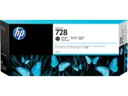 HP 728 300-ml Matte Black DesignJet Ink Cartridge, F9J68A