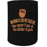 Alcohol Stubby Holder - Mind Tractor - Funny Novelty Birthday Gift Joke Beer Can Bottle Coolie