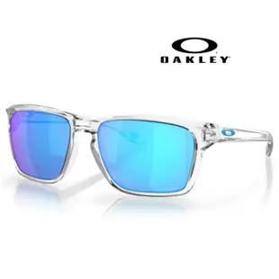 【Oakley】奧克利 SYLAS 色控科技 輕包覆太陽眼鏡 OO9448 04 透明框藍水銀鍍膜鏡片 公司貨