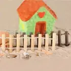 80cm/roll DIY Wood Barrier Mini Picket Fence New Wooden Fence Garden