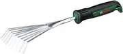 Bosch Garden Hand Rake, For Raking Garden Waste & Debris, Robust, Stainless Steel, Soft Grip Handle (Bosch Garden Hand Rake)