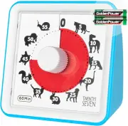 TWENTY5 SEVEN Countdown Timer 3 Inch; 60 Minute 1 Hour Visual Timer - Classroom
