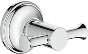 GROHE 40656001 Essentials Authentic Robe Hook, Starlight Chrome