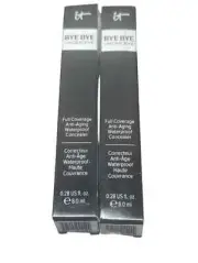 It Cosmetics Set of 2 Bye Bye Under Eye Concealer MEDIUM 0.28 fl .oz . Sealed