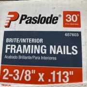 Paslode Framing Nails 657383 HDG 30 Degree Round Head, 2 3/8” x .113” 750 Count