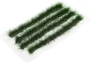 Abaodam Miniature Lawn Simulation Grass Strip for DIY Sand Table Decor Turf for Scene Ornamentation High Temperature Resistant for Fairy Gardens and Terrariums