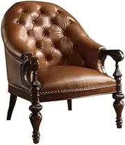 CVBFDB Sofa Chair Tiger Chair Villa Luxury Living Room Light Luxury Leisure Chair Single Reception Chair