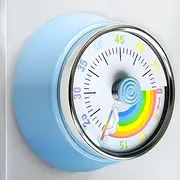 Dawntress Visual Timer for Kids - 60 Minute Adults Countdown Timer Home Edition - for Homeschool Supplies Study Tool, Timer for Kids Desk, Office Desk and Meetings (Light Blue)