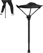 Portable Camping Stool - Retractable Hiking Chair Outdoor Folding Chair | Adjustable Folding Chair, Outdoor Backpacking Stool Bears up to 275Lbs, Portable Hiking