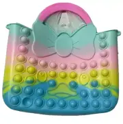 Tie Die Rainbow Mini Handbag Purse Wallet Push it Bubble Pop Fidget Sensory Toy