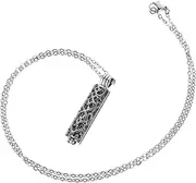 [LALAFINA] Urn Necklace for Ashes Memorial Jewelry Pendant for Loved Ones Durable and Transparent Design Keepsake for Pet Remembrance and Ash Storage Heartfelt Present