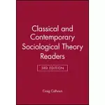 CLASSICAL SOCIOLOGICAL THEORY / CONTEMPORARY SOCIOLOGICAL THEORY