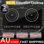 New Electric Induction Cooktop 68cm Ceramic 2 Zones Stove Cook Top Hot Plate