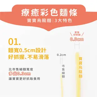 【森森星球】寶寶烏龍麵-鮮紅蘿蔔口味 單包入 100g/包｜6種口味｜1歲以上｜副食品｜育兒食品｜冷凍食品