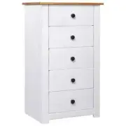 Panama Pine Wood Chest Drawers Sideboard Kitchen Bedroom Storage Cabinet White