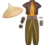 5/6 Raya of Last Dragon Disney 5 Piece Costume With Hat NWT Disney