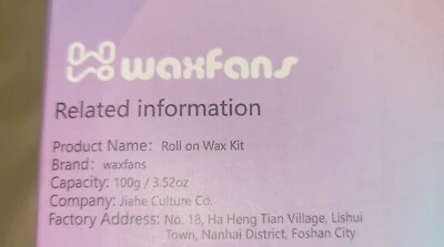 Waxfans Roll-On Wax Kit/new In Box