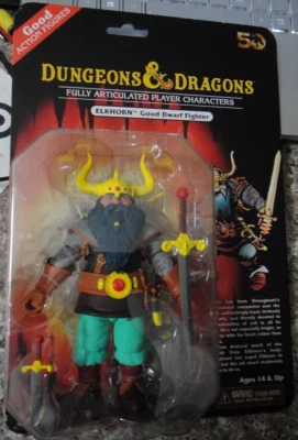 Dungeons & Dragons ELKHORN Full articulated Player character 7" NECA