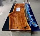 Epoxy Resin Table Top Acacia Wooden Furniture Living Room Deco Black Friday Sale