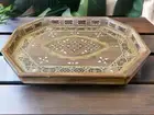 Handmade Large tray for serving drinks, high quality made of wood,micro mosaic