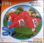 Kids Inflatable Mega Boxing Gloves Blue by Toymazing