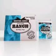 2 x Ranch | Menthol Burst Supa slim Cigarette filters resealable packFast Post