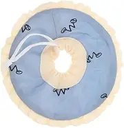 WOONEKY Guinea Pig Neck Circle Anti-bite Collar Small Pet Accessory Soft Fabric Size l for Surgery Recovery