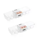 2 x Egg Container Clear Fridge Pantry Storage Organiser Tray Holder 14 Slots