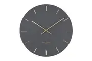 LUCA Charcoal 40cm Silent Wall Clock by One Six Eight London
