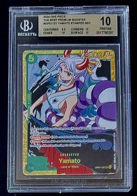 BGS 10 One Piece OP01-121 SEC Yamato - English - Foil - PRB01 The Best - Graded