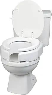 Hinged Elevated Toilet Seat -Elongated QTY: 1