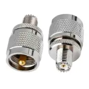 UHF PL-259 Male to Mini-UHF Female RF Ham Radio Antenna Coax Adapter Connector