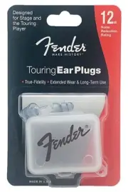 Fender Touring Stage Ear Plugs True Fidelity Extended Wear & Long Term Use 12db