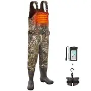 TIDEWE Chest Waders 800G Insulation HEATED Realtree Max5 Neoprene Wader Size 8