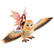 Schleich Fairy In Flight On Glam-Owl