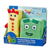 Numberblocks Three and Four Playful Pals Plush