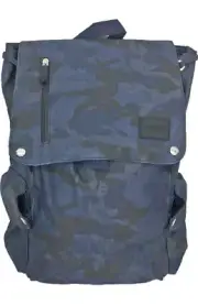 DUCHAMP- Men's Flap-over Camo Structured Backpack- Medium- Navy- NWT- $140