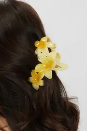 Yellow Flower Claw Clip