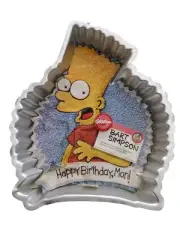 Vintage Wilton Cake Pan SIMPSONS Bart Simpson 1990 Happy Birthday Man !