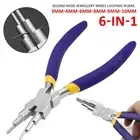 6in1 Jewellery Pliers Wire Looping Forming Bail Making Shaping Jump Ring 3-10mm